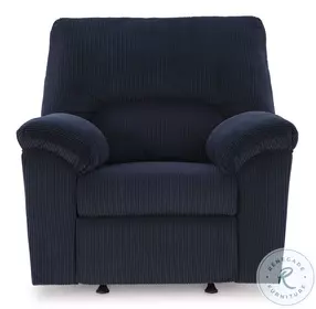 SimpleJoy Navy Rocker Recliner