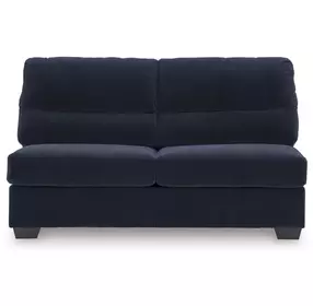 SimpleJoy Navy 65" Armless Loveseat
