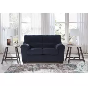 SimpleJoy Navy Loveseat