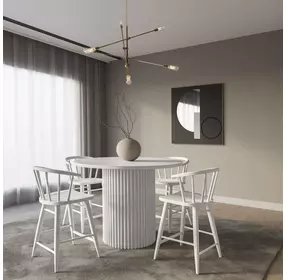 Auden White 5 Piece Counter Height Dining Set