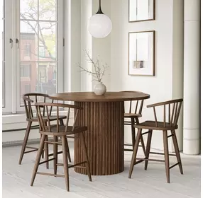 Auden Chestnut 5 Piece Counter Height Dining Set