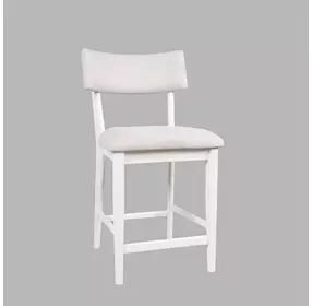 Beck White Upholstered Counter Height Stool Set of 2