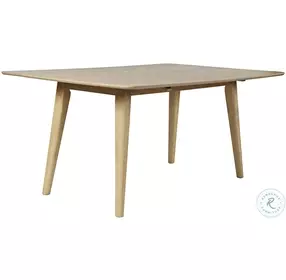 Bowie Natural Extendable Drop Leaf 66" Dining Room Set