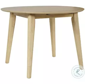 Percy Natural Drop Leaf 42" Round Dining Room Set