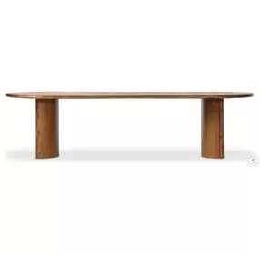 Paden Seasoned Brown Acacia Oval Dining Room Set