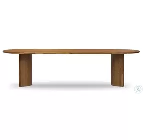 Paden Sandy Acacia Oval Dining Room Set