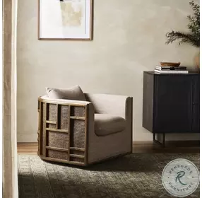 June Alcala Fawn Performance Fabric Swivel Chair