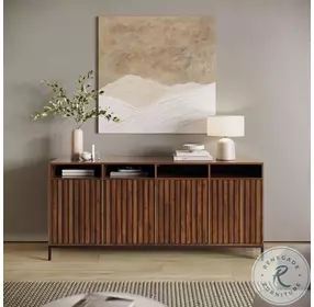 Ryder Walnut 70" Console Storage TV Stand