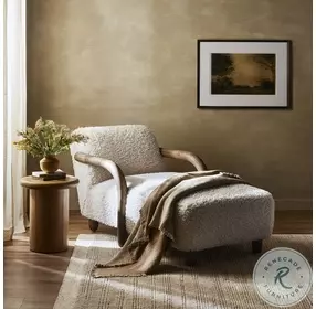 Aniston Andes Natural 34" Upholstered Chaise