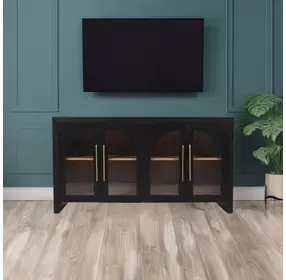 Archimedes Black 4 Door 60" Sideboard