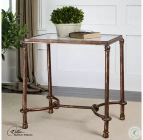 Ari Rustic Bronze End Table