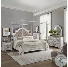 Magnolia Manor Antique White And Weathered Bark Lingerie Chest