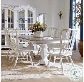 Magnolia Manor Antique White And Weathered Bark Display Cabinet