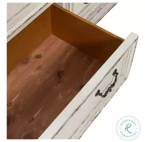 Camellia Manor Antique White And Weathered Bark Upholstered Panel 4 Piece Bedroom Set