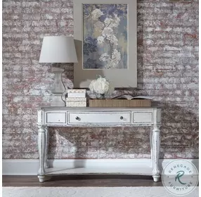 Magnolia Manor Antique White And Weathered Bark Sofa Table
