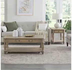 Magnolia Manor Weathered Bisque Rectangular Cocktail Table