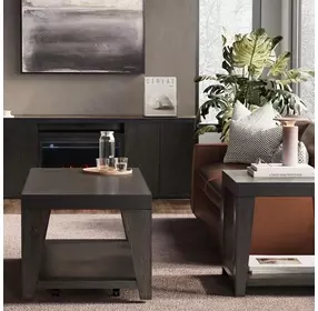 Laurel Espresso Rectangular Cocktail Table with Storage