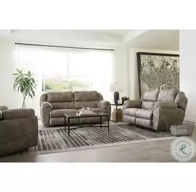 Flynn Fig Lay Flat Power Recliner With Power Headrest And Lumbar