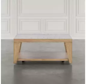 Laurel Creek Natural Rectangular Cocktail Table with Storage