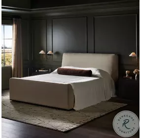 Colt Irving Flax Performance Fabric Queen Upholstered Bed