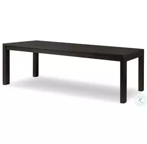 Noeline Cracked Smoked Black Oak 136" Extendable Rectangular Dining Table
