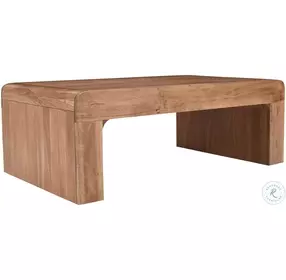 Brooklyn Natural Waterfall Curved Occasional Table Set