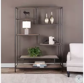 Tristan Aged Black Etagere