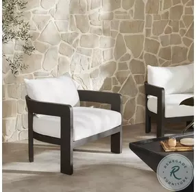 Jackson Alessi Linen Outdoor Metal Chair