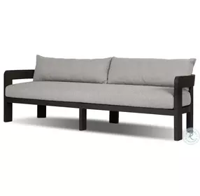 Jackson Concha Fog 96" Upholstered Outdoor Metal Sofa