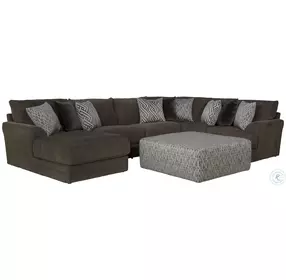 Galaxy Chocolate Large Sectional with LAF Chaise