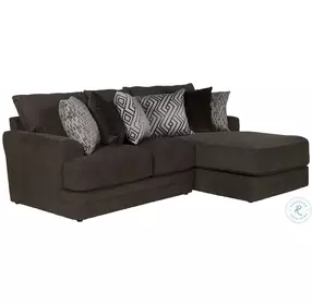 Galaxy Chocolate Small Sectional with RAF Chaise
