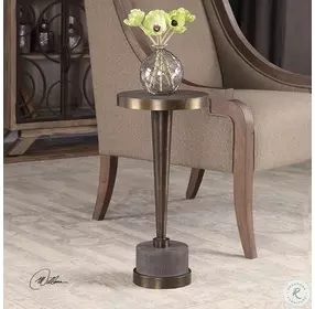 Lianova Anodized Bronze Accent Table