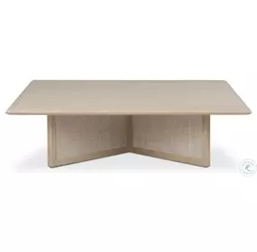 Rosenell Natural Oak Veneer Square Occassional Table Set