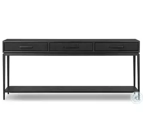 Rosenell Black Oak Veneer 78" Console Table