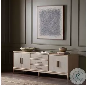 Rosenell Natural Oak Veneer 84" Media Console