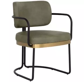 Jalvin Ivanhoe Pine Upholstered Dining Arm Chair