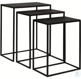 Coreene Aged Black Side Table Set of 3