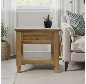 Brentwood Cascade Oak Square End Table