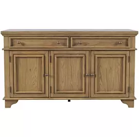 Brentwood Cascade Oak 3 Door Sideboard Cabinet
