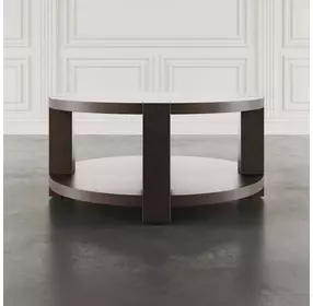 Brownstone Chocolate Brown Round Occasional Tabe Set
