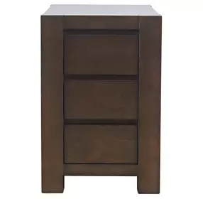 Brownstone Chocolate Brown Rectangular Chairside End Table