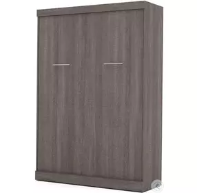 Nebula Bark Gray Full Wall Bed