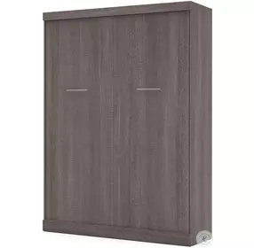 Nebula Bark Gray Queen Wall Bed