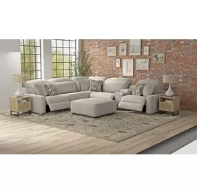 Terrence Oyster Castered Cocktail Square Ottoman