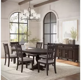 Brentwood Arbor Oak Extendable Oval Dining Table