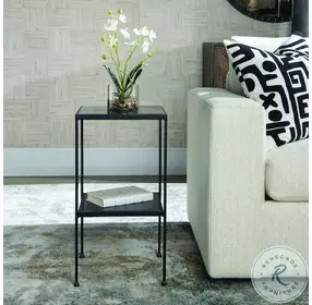 Sherwood Matte Black Accent Table