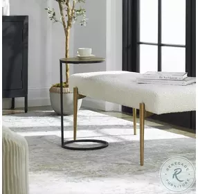 Brunei Antique Gold Accent Table