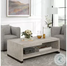 Bosk White Washed Cocktail Table