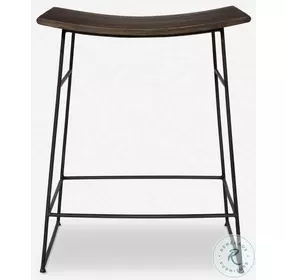 Thura Rich Walnut Counter Height Stool