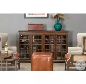 Carmel By The Sea Walnut Brown Bookcase
